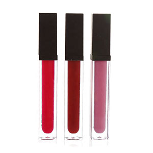Clear empty lip gloss tubes