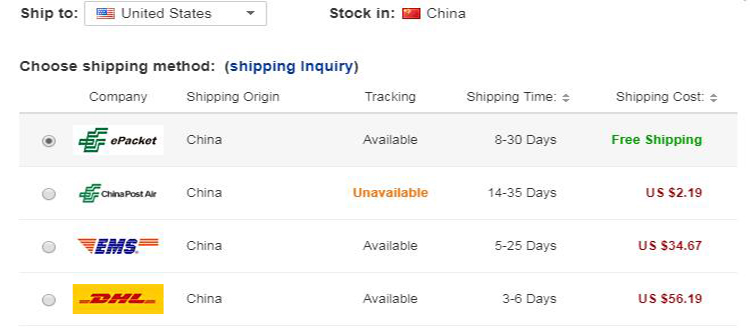 shipping way