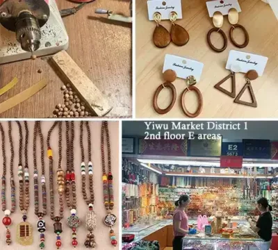 Wooden fashion jewelry suppliers in China