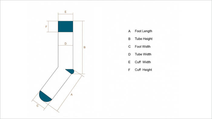 sock design drawing