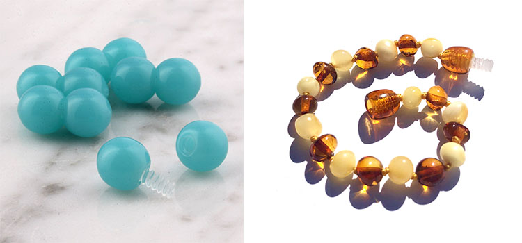 amber screw clasp