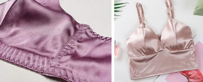 bra silk material