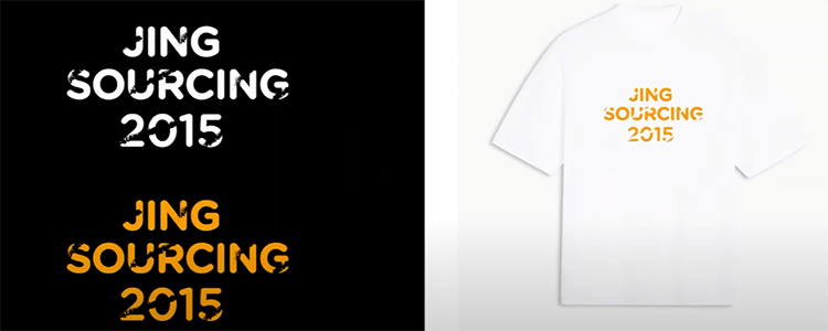 logo design for screen printing on China Product Agent Cultural T-shirt