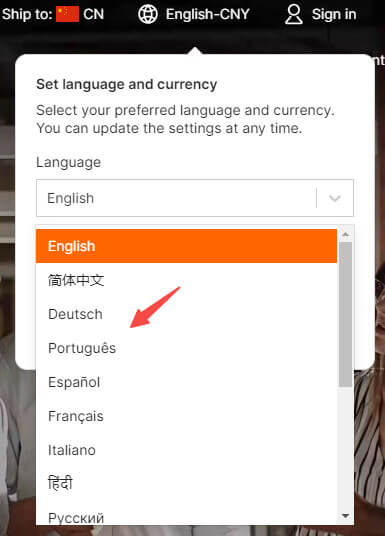 languages used in alibaba