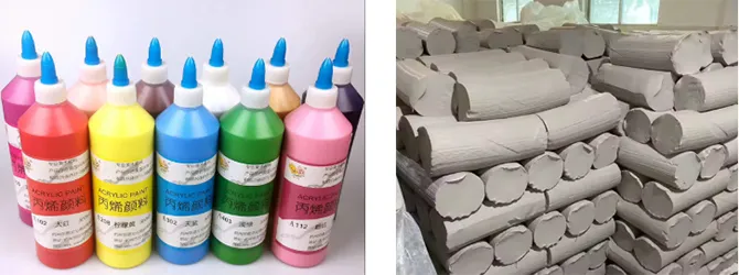 bulk paint and clay
