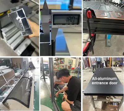 Aluminum doors
