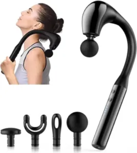 U-shaped, senior friendly massage gun