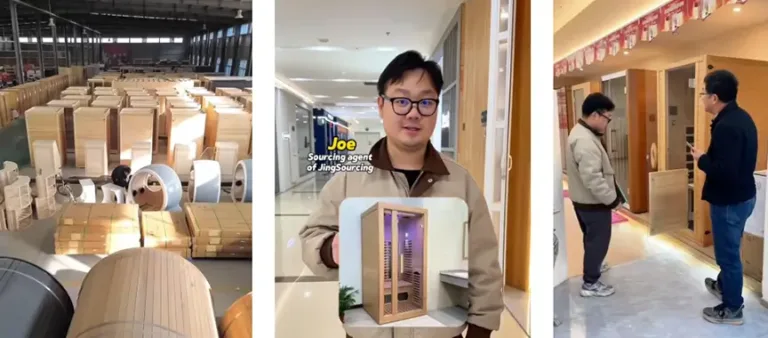 China Product Agent agent Joe in portable infrared sauna showroom