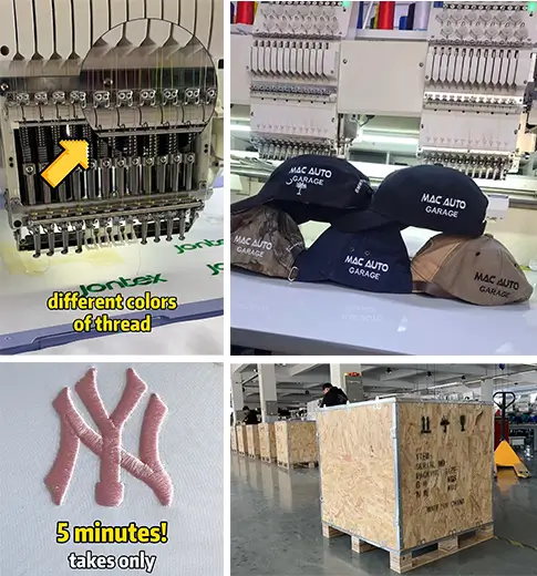 Industrial embroidery machines