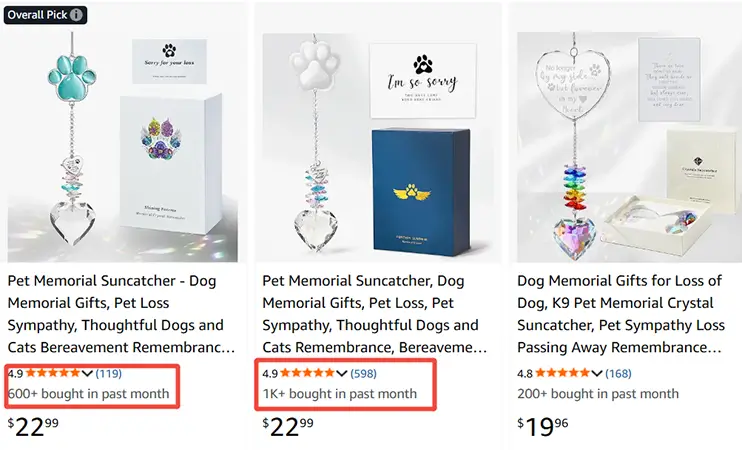 rainbow-themed sympathy gift on Amazon