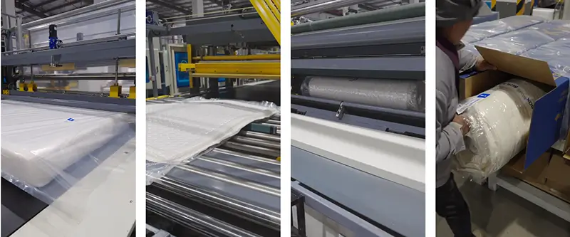 Mattress compression packaging process
