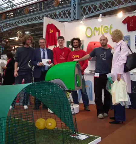 Omlet's first chicken coop on display
