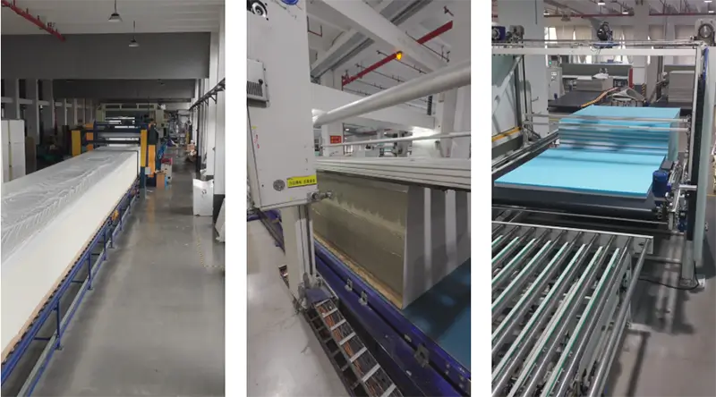 Production of the foam in mattresses