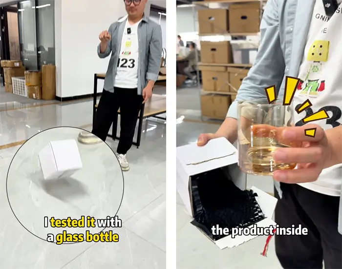 violent test of the honeycomb upgraded packing box 2