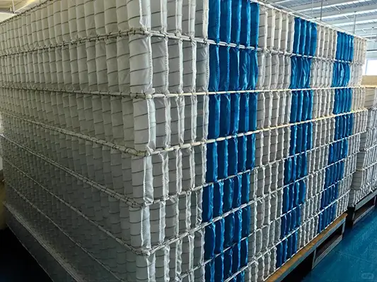 zoned support springs of the mattress