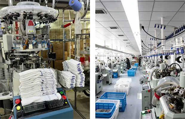 Mass production of socks