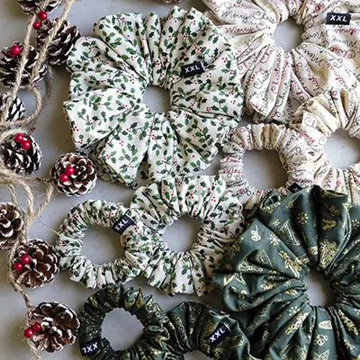 different sizes of scrunchies from XXL Studio