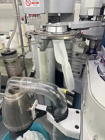 sock machine produces socks