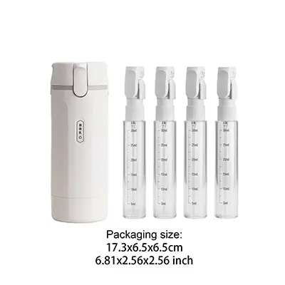 4-in-1 Organized Travel Bottles size