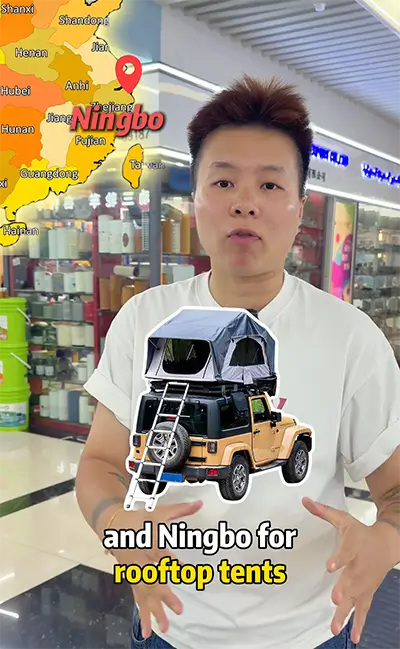 Ningbo roofttop tents manufacturing hub
