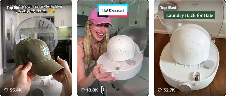 hat care machine on social media