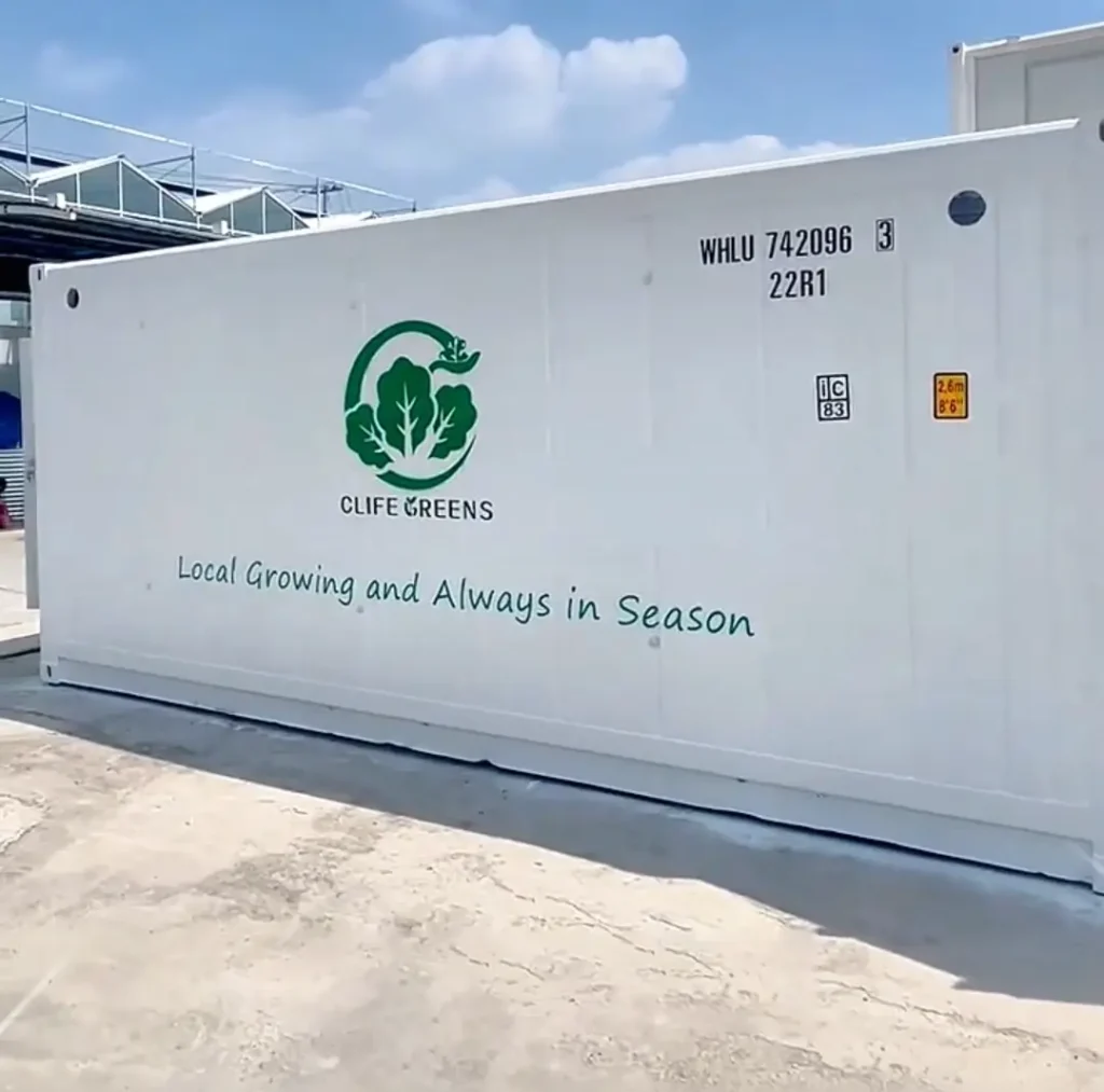 hydroponic farming container