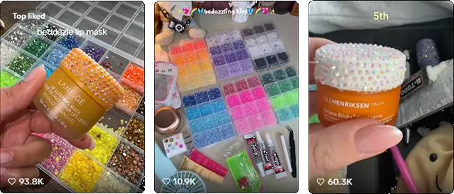 sparkle aesthetic expanding into makeup and accessories