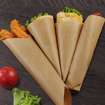 Parchment paper used as wrapping